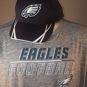 NFL Champs EAGLES Football Shirt and hat